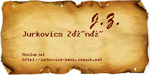 Jurkovics Zénó névjegykártya